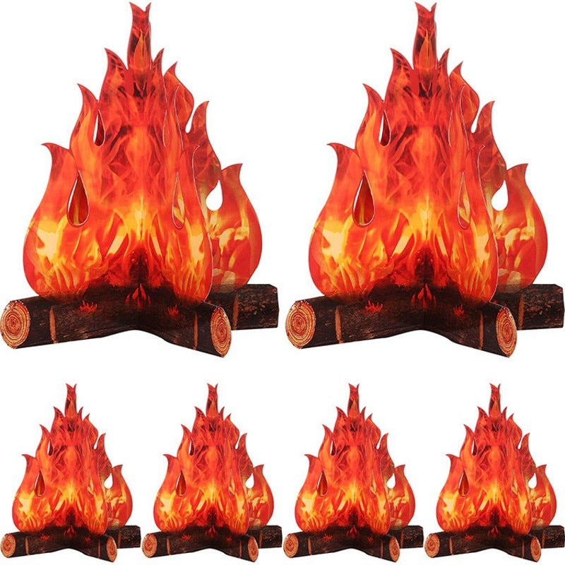 Cardboard Artificial Paper Fire