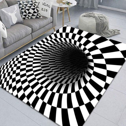 3D Scary Clown Trap Visual Carpet Rug Mat For Halloween
