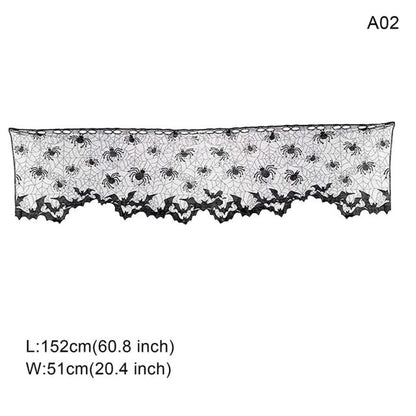 Halloween Themed Spider Web Table Runner