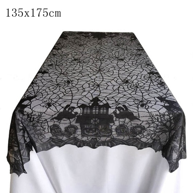Halloween Decorative Lace Spider Web Skeleton