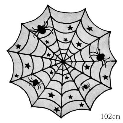 Halloween Decorative Lace Spider Web Skeleton