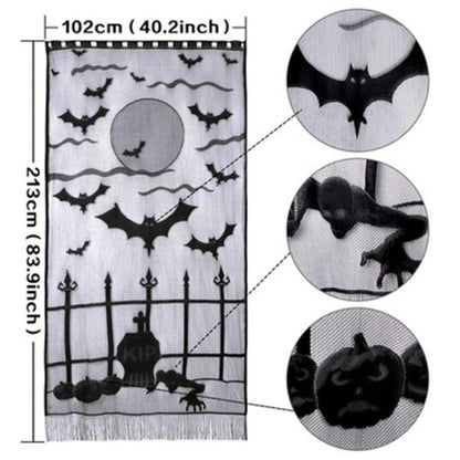 Halloween Decorative Lace Spider Web Skeleton
