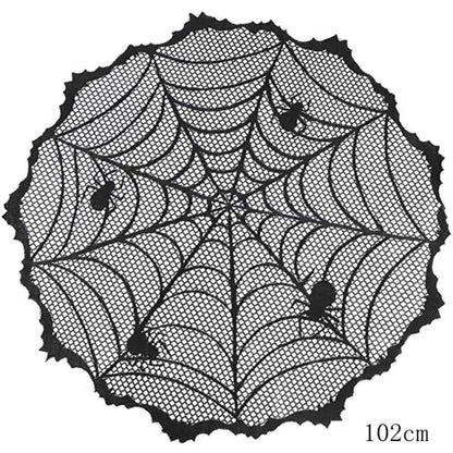 Halloween Decorative Lace Spider Web Skeleton