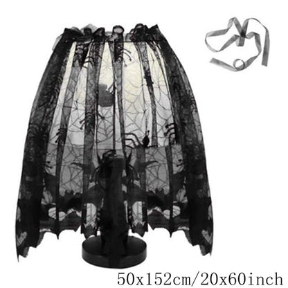 Halloween Decorative Lace Spider Web Skeleton