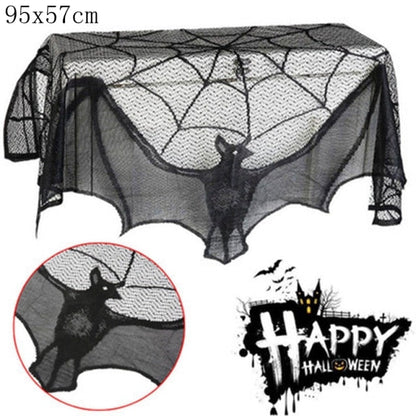 Halloween Decorative Lace Spider Web Skeleton
