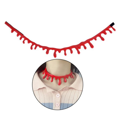 Scary Blood Drip Vampire Choker