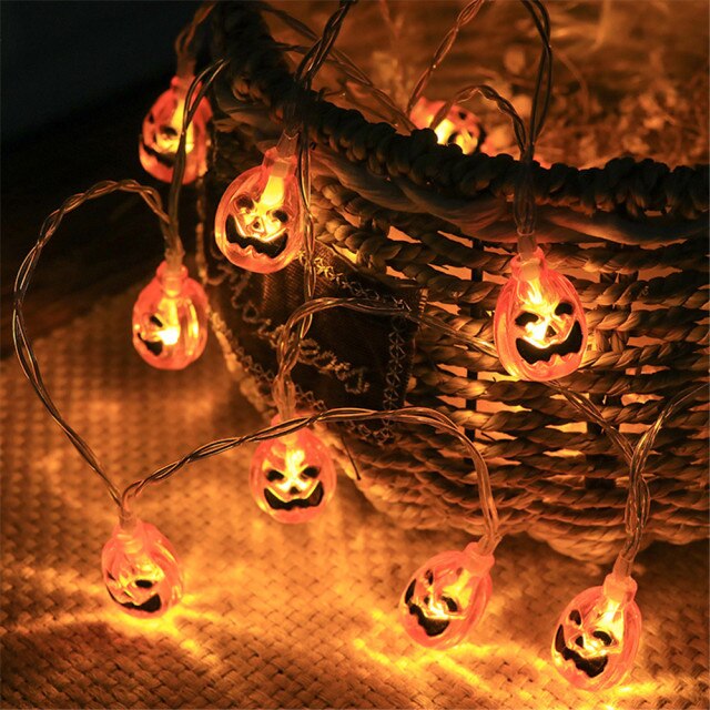 Halloween String Lights Eyeball Purple