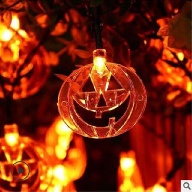 Halloween String Lights Eyeball Purple