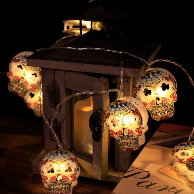 Halloween String Lights Eyeball Purple