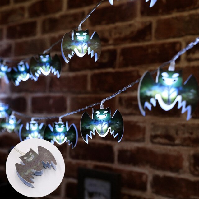 Halloween String Lights Eyeball Purple