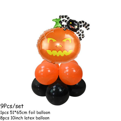 Pumpkin Ghost Witch Stand Balloon Kit