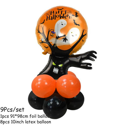 Pumpkin Ghost Witch Stand Balloon Kit