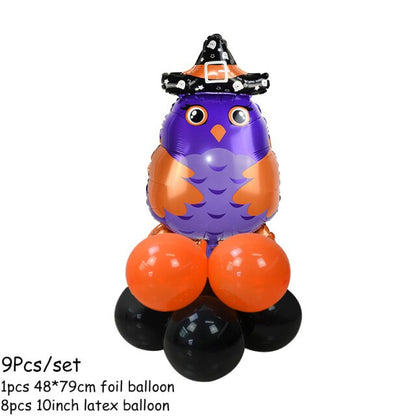Pumpkin Ghost Witch Stand Balloon Kit