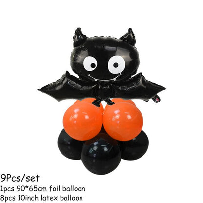 Pumpkin Ghost Witch Stand Balloon Kit
