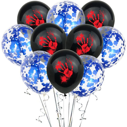 White Latex Balloons Spider Ghost Witch Air Balloons