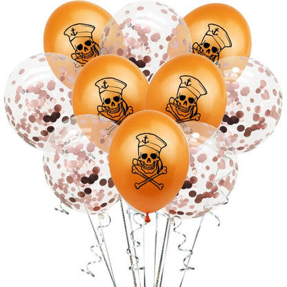 White Latex Balloons Spider Ghost Witch Air Balloons