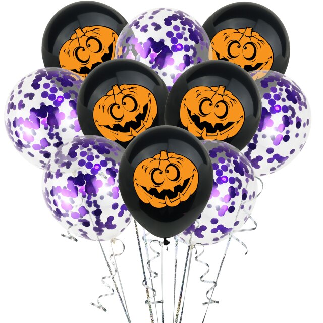 White Latex Balloons Spider Ghost Witch Air Balloons