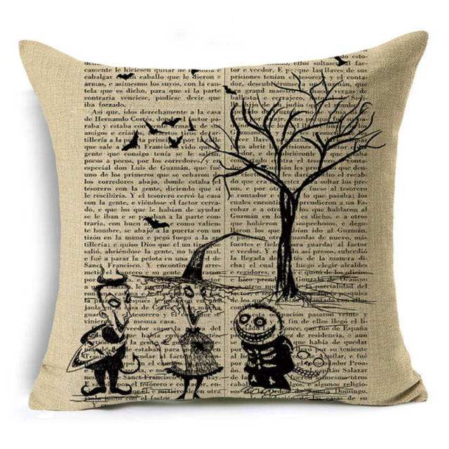 Halloween retro pattern Cushion Cover