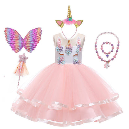Cute Unicorn Dress With Wings