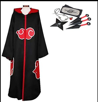 Japanese Anime Manga Akatsuki Cloak Cosplay Costume