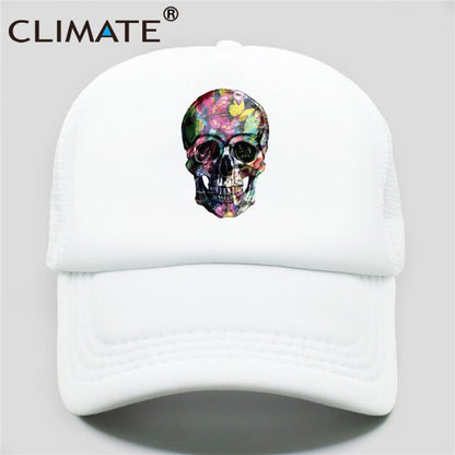 Flower Skeleton Trucker Cap