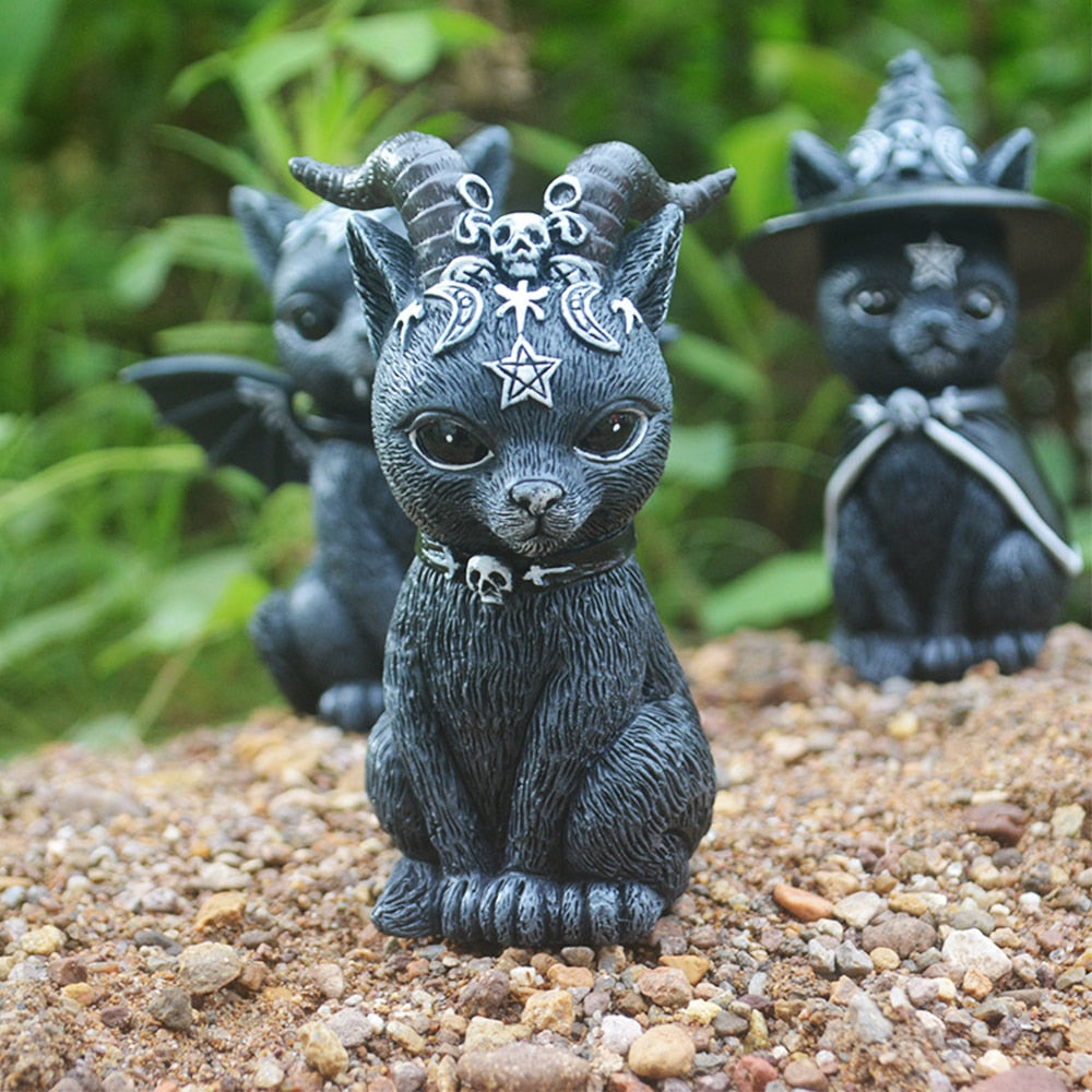 Desktop Decoration Evil Cat Sculpture