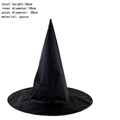 Witch Masquerade Ribbon Wizard Hat