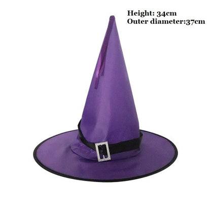Witch Masquerade Ribbon Wizard Hat