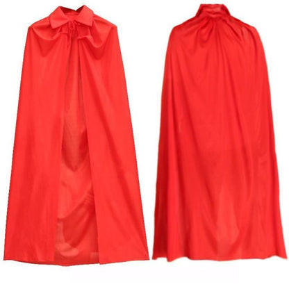 Scary Devil Role Witch Vampire Long Cape