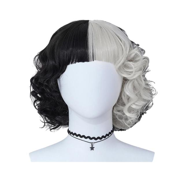 Cruella Cosplay Costume Children Scary Outfit