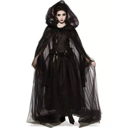 Hell Witch Devil Vampire Uniform Black Long