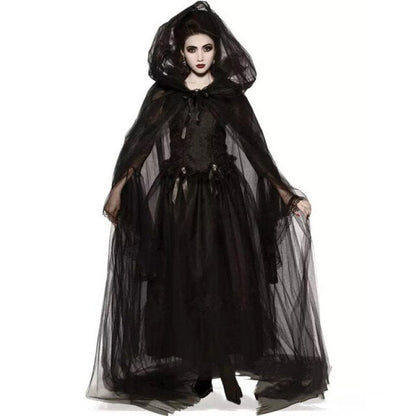 Hell Witch Devil Vampire Uniform Black Long