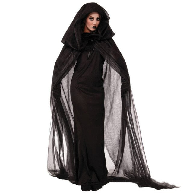 Hell Witch Devil Vampire Uniform Black Long