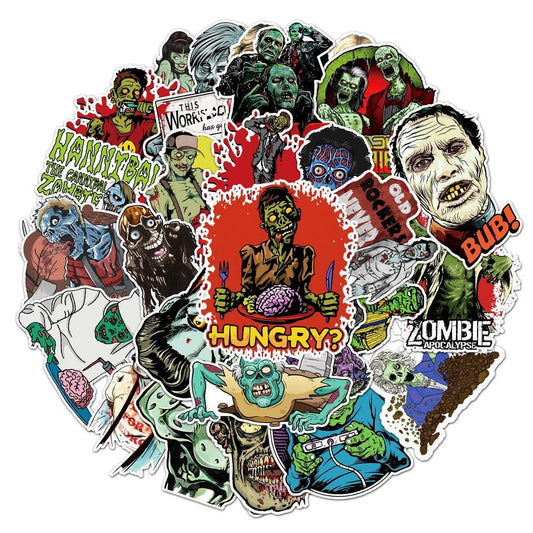 Cool Halloween Horror Skull Zombie Stickers