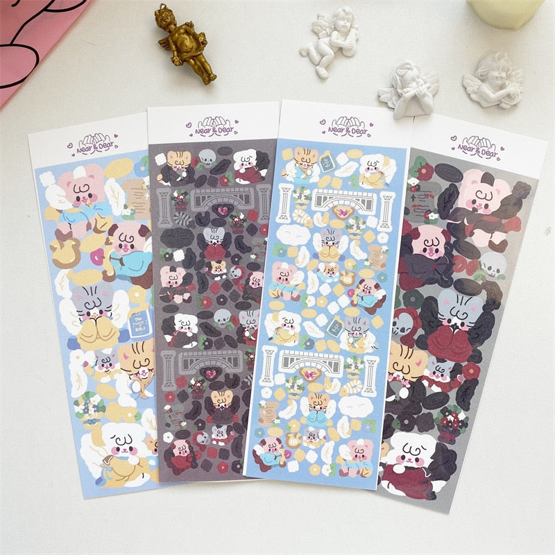 Korean Ins Cute Cartoon Angel Devil Sticker