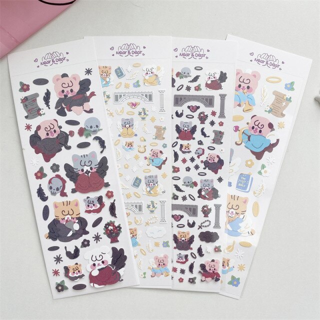 Korean Ins Cute Cartoon Angel Devil Sticker