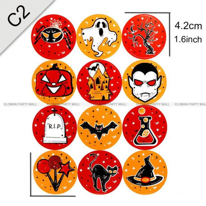 Horror Funny Pumpkin Pack DIY Stickers
