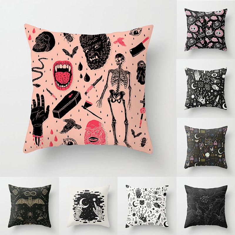 Anime Ghost Skull Cushion Cover For Halloween