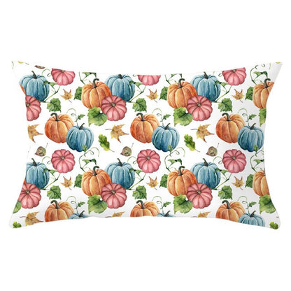 Decorative Halloween Pumpkin Wreath Cushion Cover