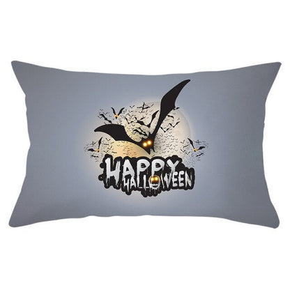 Decorative Halloween Pumpkin Wreath Cushion Cover