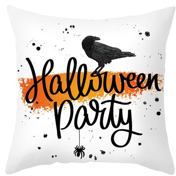 Pumpkin Printed Anime Decorative Pillow Case