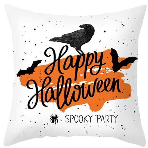 Pumpkin Printed Anime Decorative Pillow Case