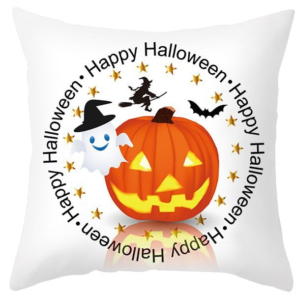 Pumpkin Printed Anime Decorative Pillow Case
