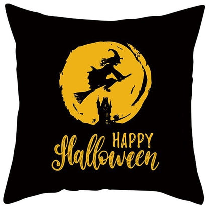 Pumpkin Printed Anime Decorative Pillow Case