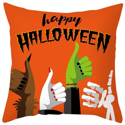 Pumpkin Printed Anime Decorative Pillow Case