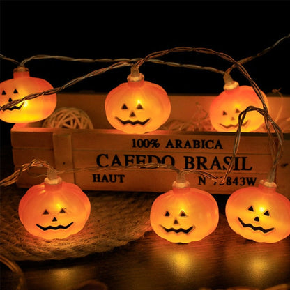 LED Halloween Pumpkin Spider Bat Skull String Lights