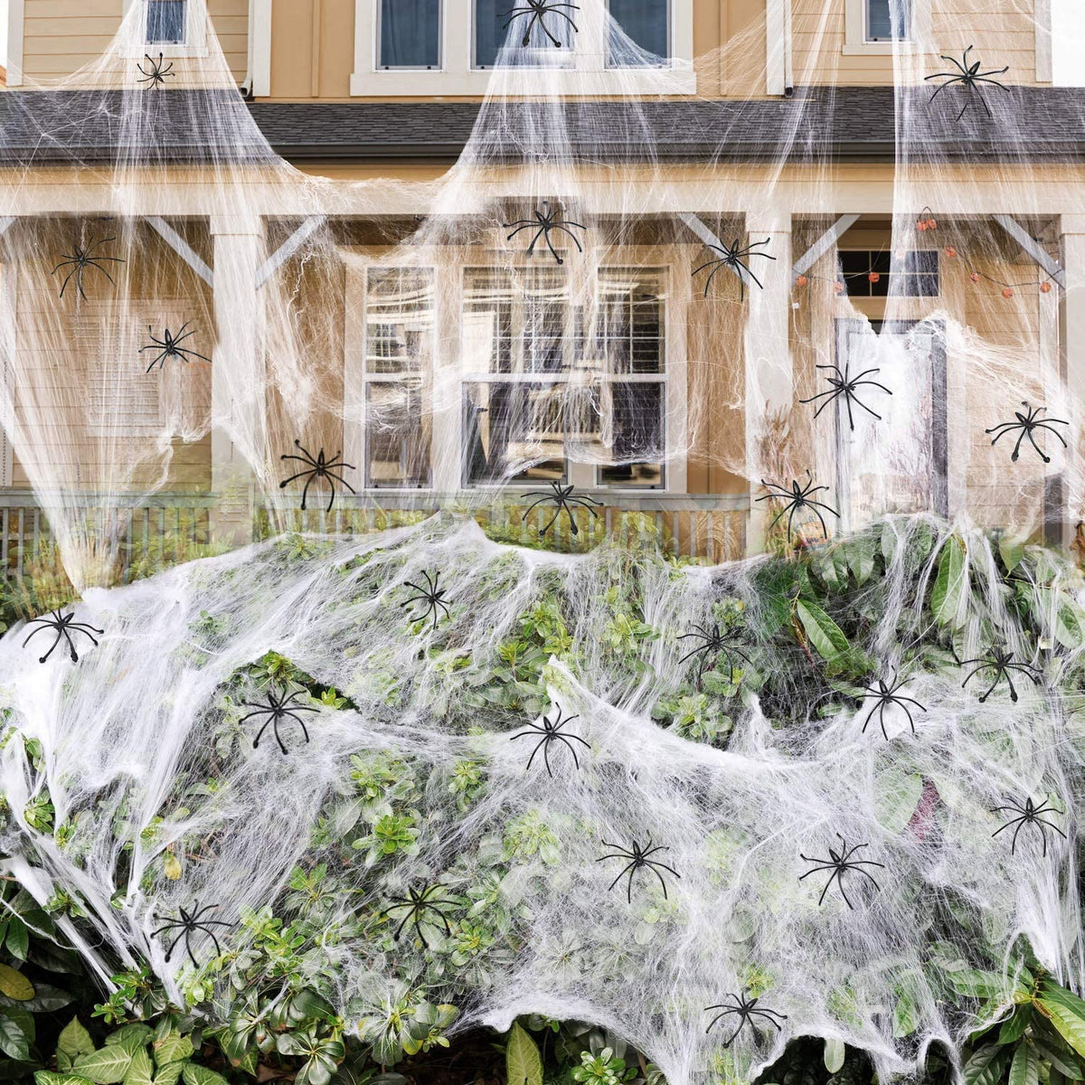 Artificial Spider Web Decoration Scary Party Scene Prop