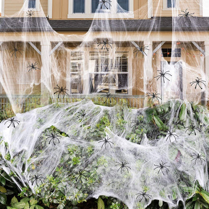 Artificial Spider Web Decoration Scary Party Scene Prop