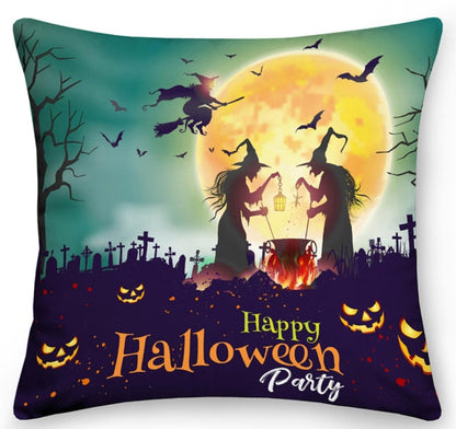 Happy Halloween Printed Pillowcase Set
