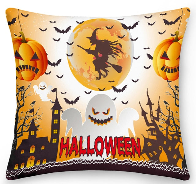 Happy Halloween Printed Pillowcase Set